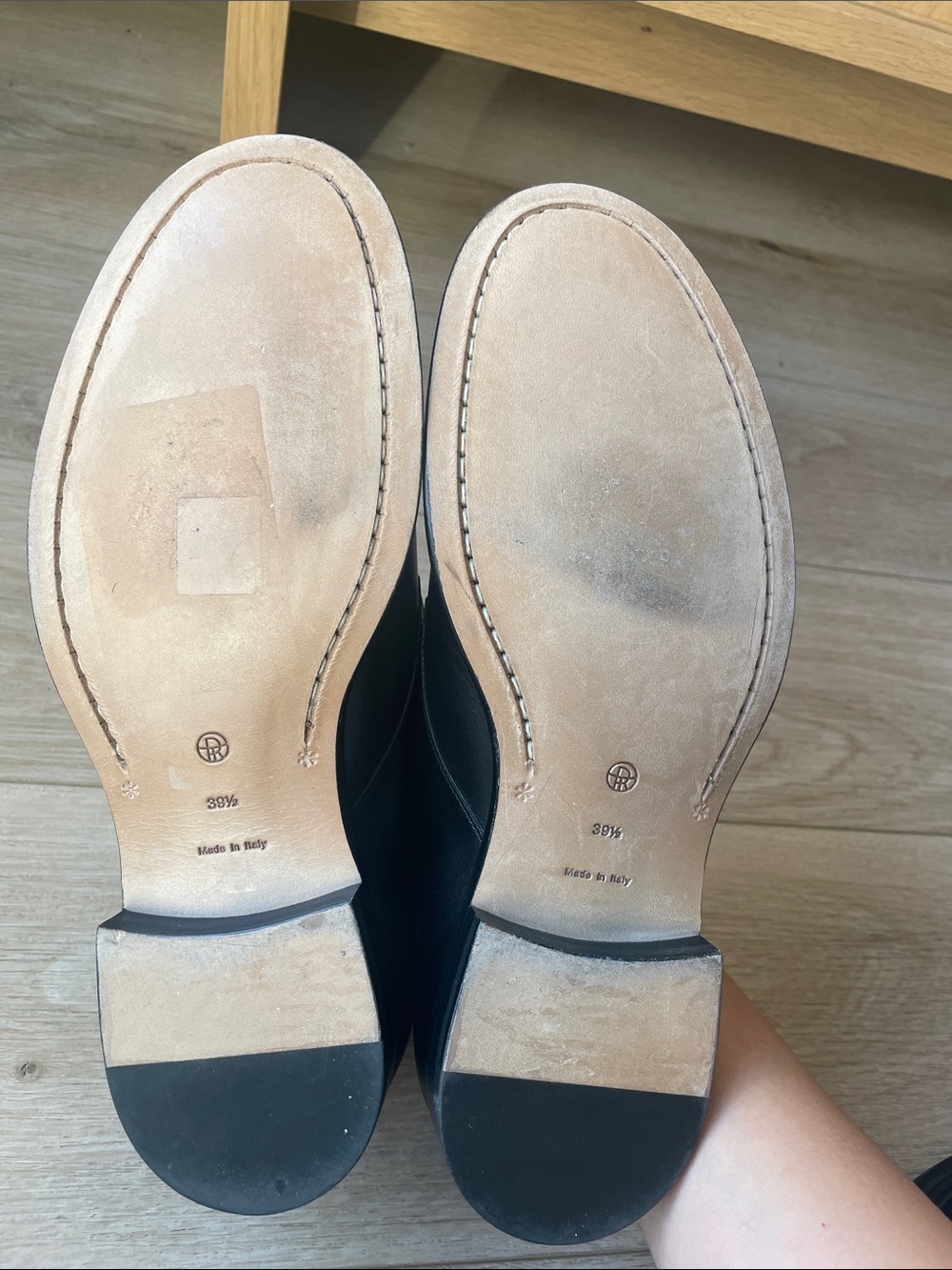 NWOT The Row Black Leather Novus Derby - Picture 8 of 8